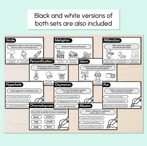 Resource preview 4 for Figurative Language Posters - Pastel Classroom Decor