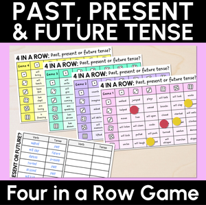 Past, Present & Future Tense - Four in a Row Game
