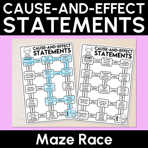 Resource preview 11 for Cause-and-effect Statements Bundle