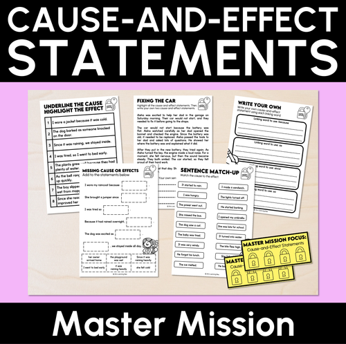 Resource preview 13 for Cause-and-effect Statements Bundle