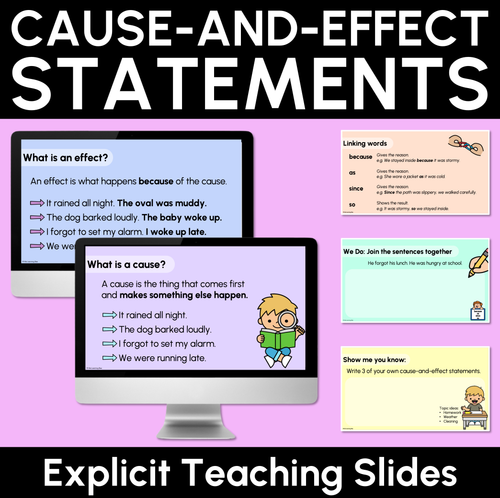 Resource preview 7 for Cause-and-effect Statements Bundle