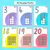 3 for Number Posters 1-30 - Watercolour Rainbow - The Kutopia Collection