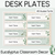 1 for Student Desk Plates - The Eucalyptus Edit - Eucalyptus Classroom Decor