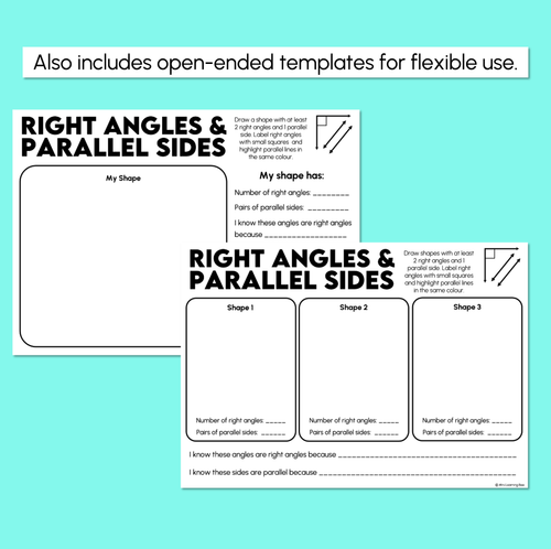 Resource preview 4 for Right Angles & Parallel Sides - Polygons Worksheets