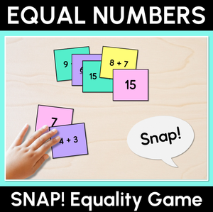 Equal Numbers - Snap! Equality Card Game