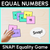 1 for Equal Numbers - Snap! Equality Card Game