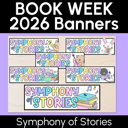 Resource preview 1 for BOOK WEEK 2026 Banners - Symphony of Stories