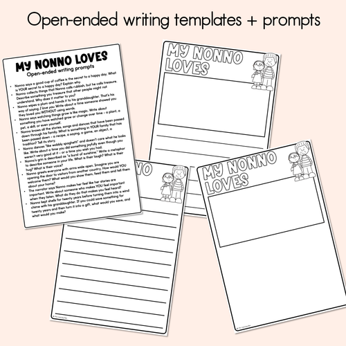 Resource preview 3 for My Nonno Loves Printable Pack - Literacy, Maths, Book Crafts & Design Printables - Book Week 2026