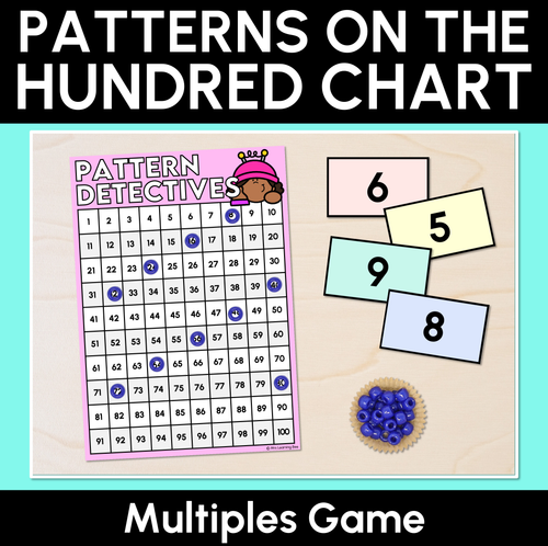 Resource preview 1 for Patterns on the Hundred Chart (Pattern Detectives) - Multiples Game