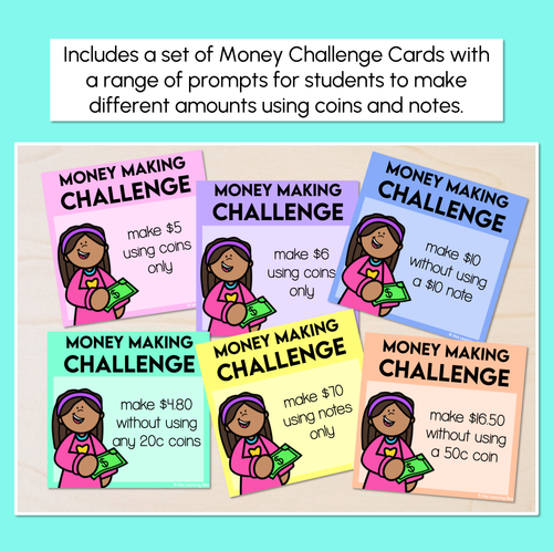 Resource preview 2 for Australian Money – Money Making Challenge Task Cards