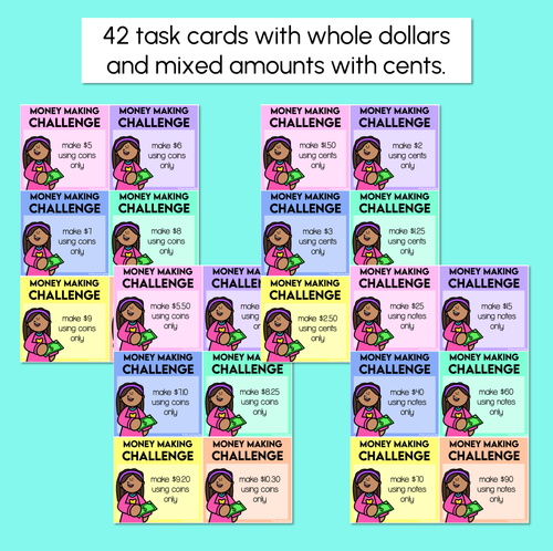 Resource preview 3 for Australian Money – Money Making Challenge Task Cards