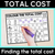1 for Colour the Total Cost – Finding the Total Cost Worksheets