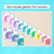 4 for Number Posters 1-30 - Watercolour Rainbow - The Kutopia Collection