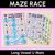1 for Long Vowel U Words Maze Race - Long Vowel U Words Mats