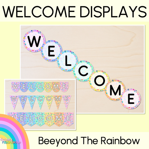 Resource preview 1 for WELCOME SIGNS & BUNTING - The Kasey Rainbow Collection
