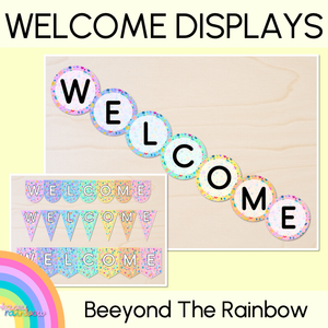 WELCOME SIGNS & BUNTING - The Kasey Rainbow Collection