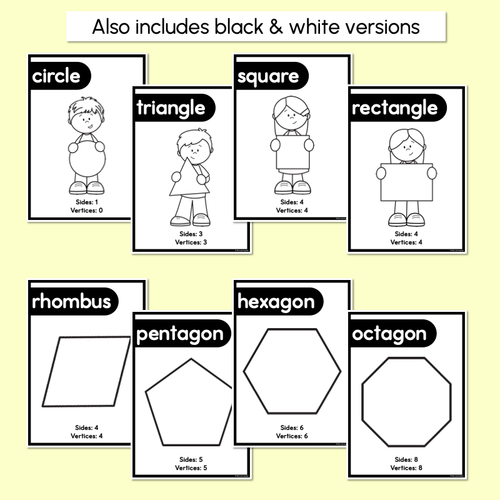 Resource preview 4 for 2D Shape Posters - The Kasey Rainbow Collection