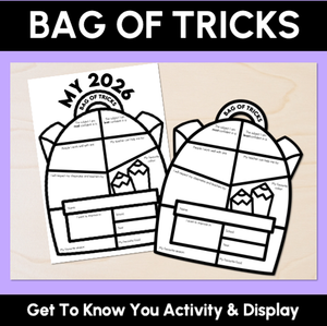 Bag of Tricks - Get to Know You Activity & Classroom Display
