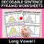 1 for Decodable Sentence Pyramid Worksheets - Long Vowel I