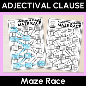 Adjectival Clause Maze Race