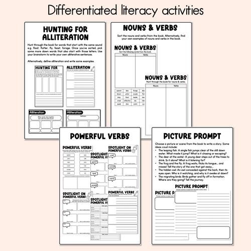 Resource preview 4 for Dawn Printable Pack - Literacy, Maths, Book Crafts & Design Printables - Book Week 2026