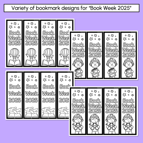 Resource preview 2 for BOOK WEEK 2025 Bookmarks - Book An Adventure