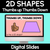 1 for 2D Shapes Slides - Thumbs Up Thumbs Down