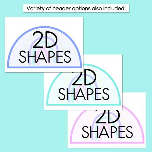 Resource preview 5 for 2D Shape Posters - The Wonderland Collection