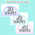 5 for 2D Shape Posters - The Wonderland Collection
