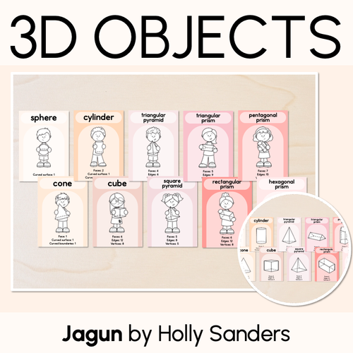 3D Object Posters - The Jagun Collection - Mrs Learning Bee