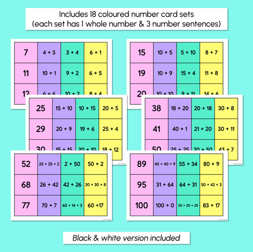 Resource preview 3 for Equal Numbers - Snap! Equality Card Game