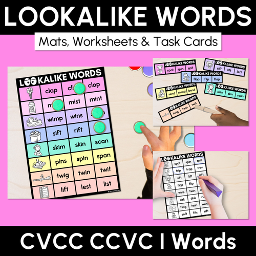 Resource preview 19 for Lookalike Words Complete Bundle