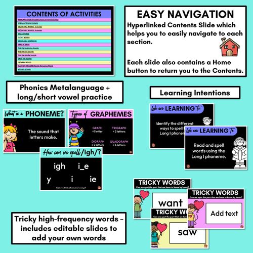 Resource preview 2 for Long Vowel I Lesson Slides - Long Vowel Team PowerPoints