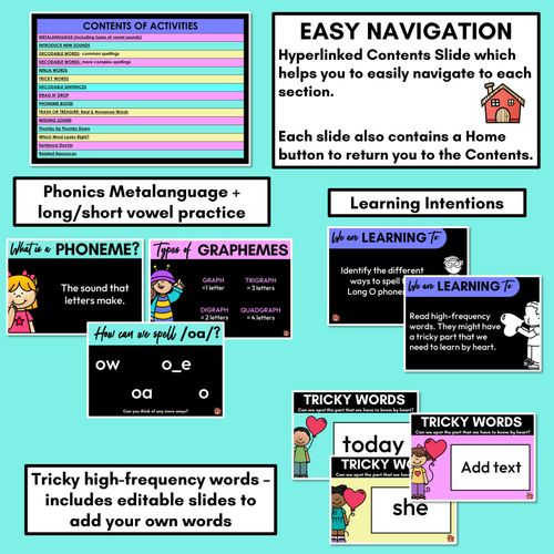 Resource preview 2 for Long Vowel O Lesson Slides - Long Vowel Team PowerPoints