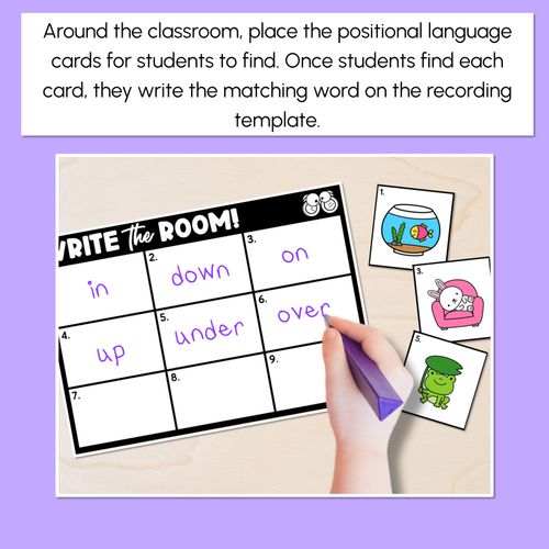 Resource preview 2 for WRITE THE ROOM - Positional Language