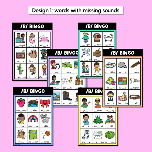 Resource preview 2 for B SOUND BINGO - Ways to spell the /b/ phoneme