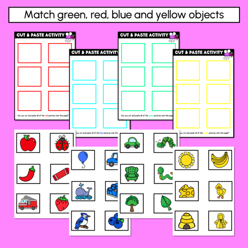Resource preview 2 for Colour Cut & Paste Worksheets