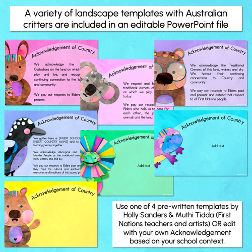 Resource preview 2 for Acknowledgement of Country Posters - The Kutopia Collection