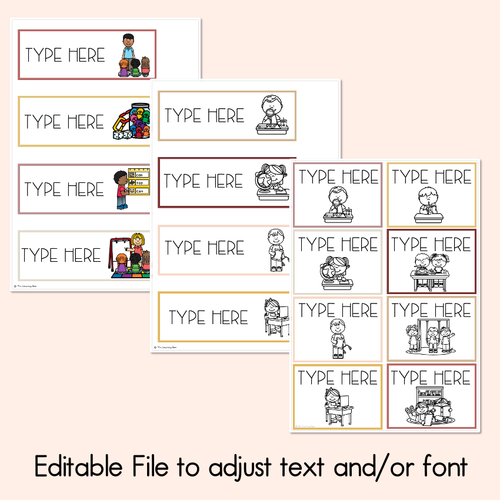 Resource preview 2 for Visual Timetable - Boho Flora