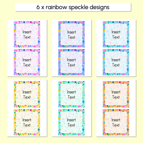 Resource preview 2 for BOOK BOX HOLDER EDITABLE LABELS- The Kasey Rainbow Collection