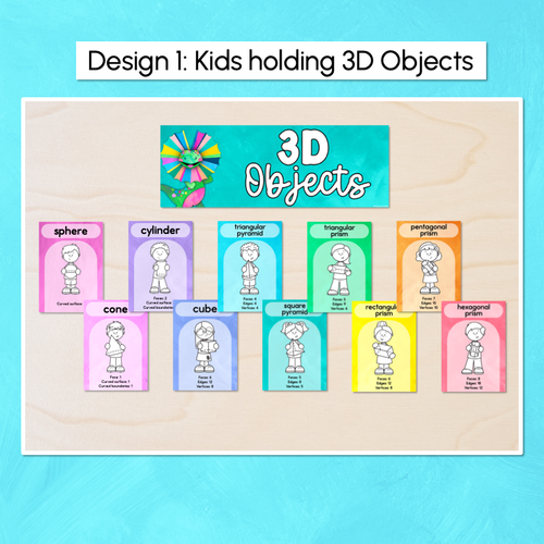 Resource preview 2 for 3D Object Posters - Watercolour Rainbow - The Kutopia Collection 