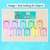 2 for 3D Object Posters - Watercolour Rainbow - The Kutopia Collection 