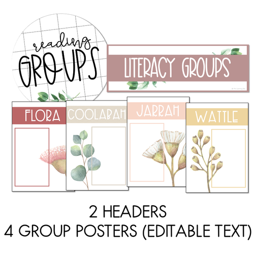 Resource preview 2 for Reading Group Posters - Boho Flora