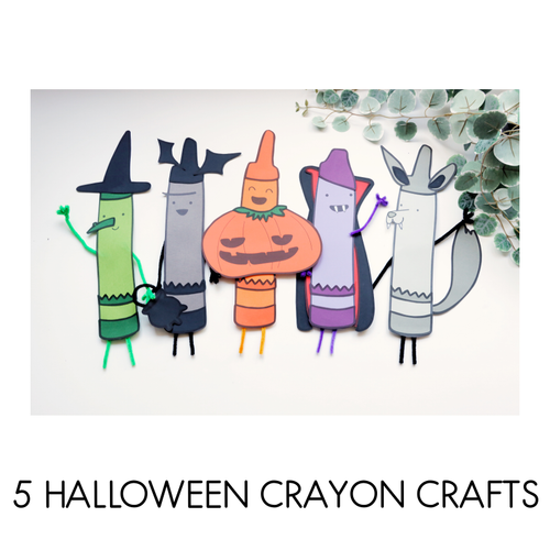 Resource preview 2 for Crayons Trick Or Treat Crafts and Writing Pages