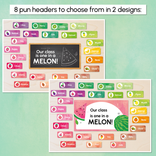 Resource preview 2 for Fruit Pun Door Displays - The Tutti Frutti Collection - Colourful Classroom Decor