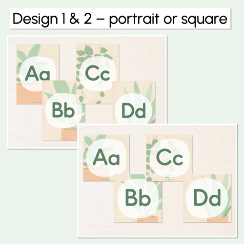 Resource preview 2 for Alphabet Posters - The Greenhouse Collection - Natural Classroom Decor