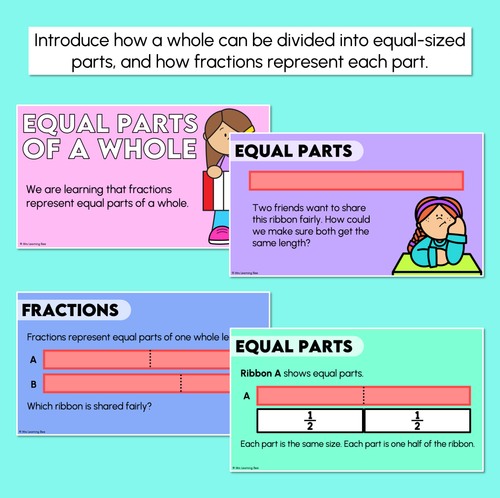Resource preview 2 for Fractions - Equal Parts of a Whole - Digital Slides