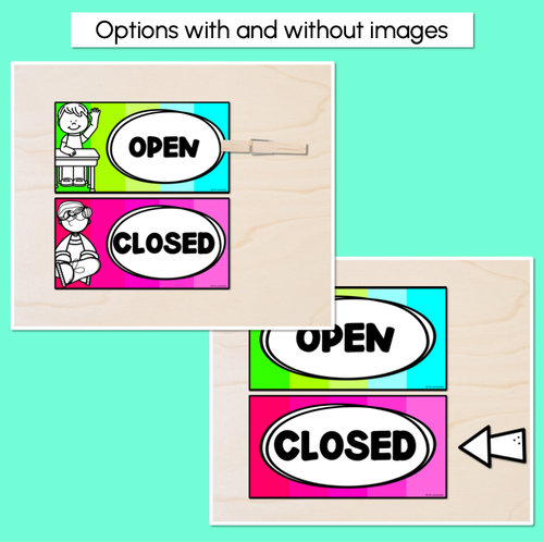 Resource preview 2 for Open & Closed Signs - Classroom Management Tool