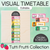 1 for Editable Visual Timetable or Class Schedule - The Tutti Frutti Collection - Colourful Classroom Decor