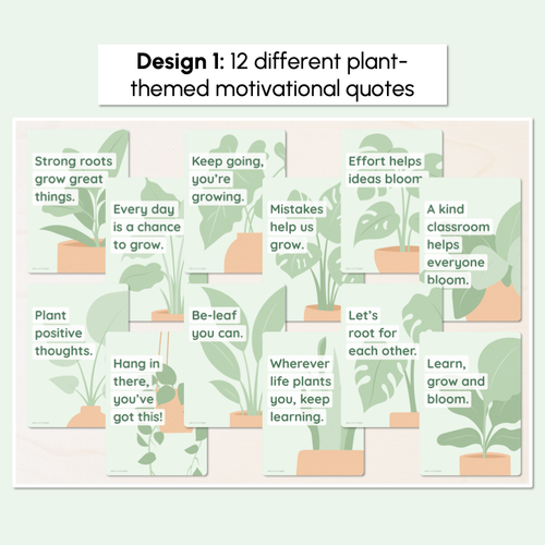 Resource preview 2 for Inspirational or Motivational Quote Posters - The Greenhouse Collection - Natural Classroom Decor